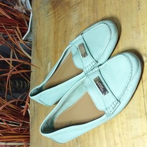 Coach Shoes Fredrica Driving Loafers aqua blue